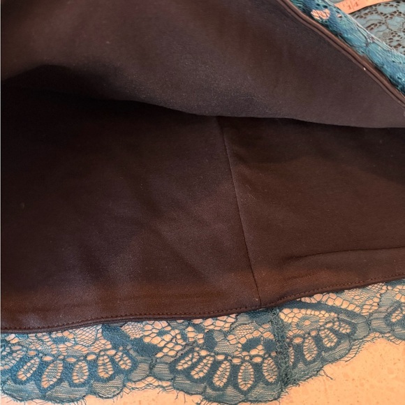 Lovers & Friends Lace Teal Bodycon Party Cocktail Strapless Mini Dress Size S - Picture 13 of 15